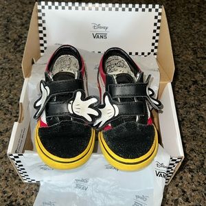 Limited Edition Mickey Toddler Vans Shoes in original box